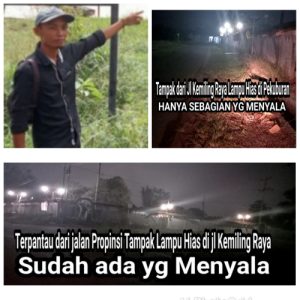 DLH Tuba Nyalakan Lampu Hias 6 dari 12, Pak RT dan Warga Tetap Apresiasi, Kendala akan di Pertanyakan