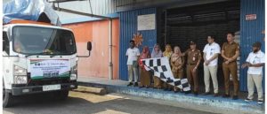 Dinas Ketahangan Pangan Wakili Pemkab Tulang Bawang Salurkan Bantuan Beras, Ini Jumlahnya