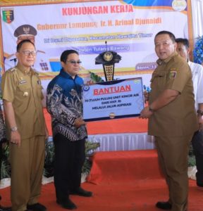 PJ.Bupati Tuba “Qudrotul Ikhwan” Dampingi Gubernur Lampung dan Anggota DPR RI Berikan Bantuan P3UW di Dipasena