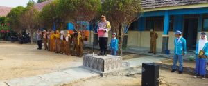 Cegah Kenakalan Remaja, PJU Polres Tuba Serentak Jadi Pembina Upacara
