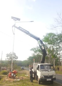 Pemkab Tuba Barat Pasang Disini Dapat Bantuan 25 Lampu PJU Tenaga Surya Dari Kemenhub RI