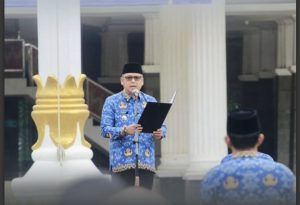 Peringati HUT Ke-53 KORPRI, PGRI Ke 79 dan HGN Ke-30 Pemkab Tuba Gelar Upacara