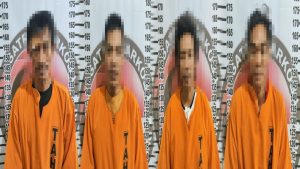 Empat Pria Asyik Pesta Sabu di Menggala Timur di Tangkap Polisi Tuba