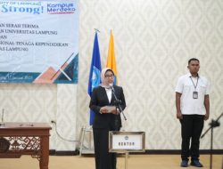 Unila Lakukan Pelantikan Beberapa Pejabat, Berikut Ini Nama dan Jabatan