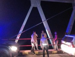 Pastikan Masyarakat Aman di Wilayah Banjir, Polres Lamtim Patroli Malam