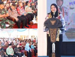 Wujudkan Berhasilnya Pendidikan di Balam “Hj. Eva Dwiana” Resmikan Gedung Sekolah