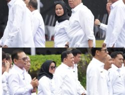 Ela, Azwar di Guyur Hujan tetap semangat ikuti Gladi Bersih