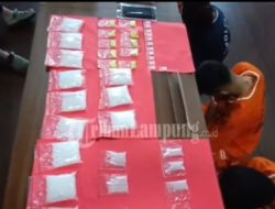 Polresta Bandar Lampung Sita 2.2 Gram Sabu 100 Ekstasi dari Sindikat, 100 Ribu Jiwa Terselamatkan