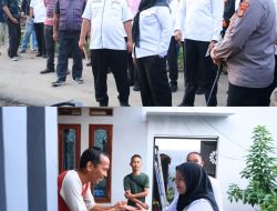 Eva Dwiana Berikan Bantuan Warga Terkena Musibah Puting Beliung