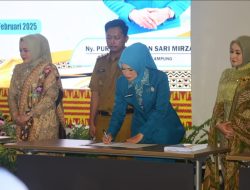 Wabup Mesuji “Yugi Wicaksono” Hadiri Pelantikan dan Sertijab TP-PKK Kabupaten/Kota Se-Lampung
