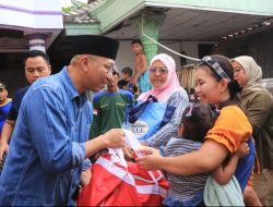 Gubernur Lampung Yai Mirza Berikan Bantuan Langsung Kepada Warga Terdampak Banjir