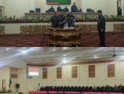 Bupati dan Wabup Tuba Hadiri Paripurna DPRD Tentang RAPERDA PJP 2025