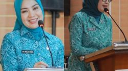 Ny. Herlina Qudrotul, S.H Sambut Hangat Ketua TP-PKK Propinsi Lampung Siap Selaraskan Program